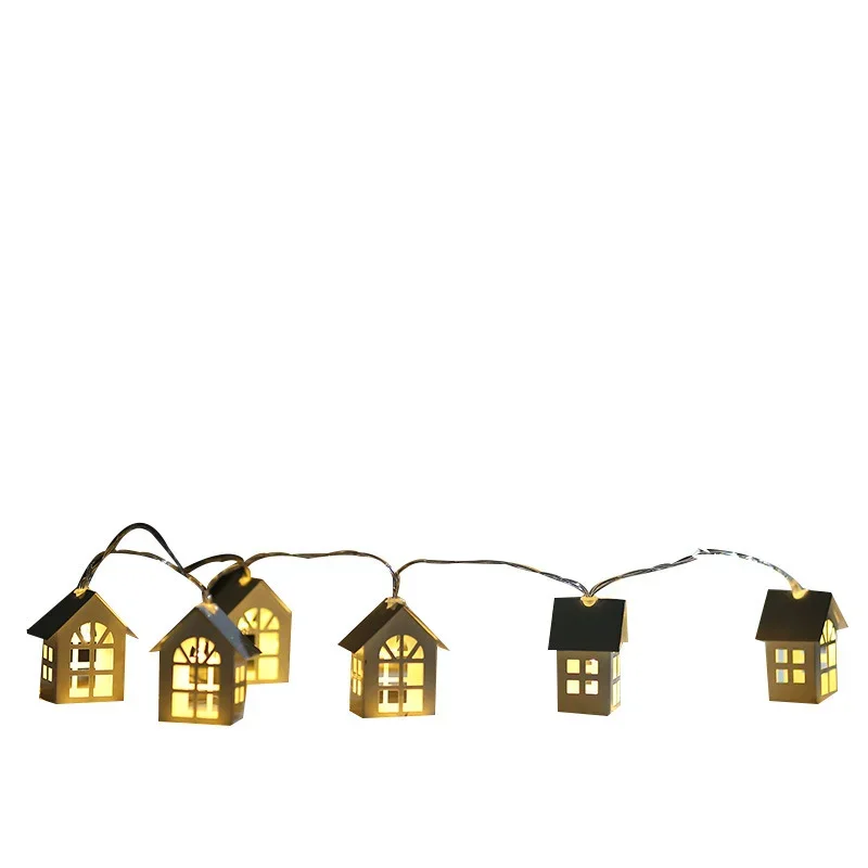 Imagem -06 - Led String Luz de Fadas Guirlanda Casa Madeira 10 Leds Natal Decoração Ano Novo Festa Casamento Sala Férias Novidade Lâmpadas Mjh 2m