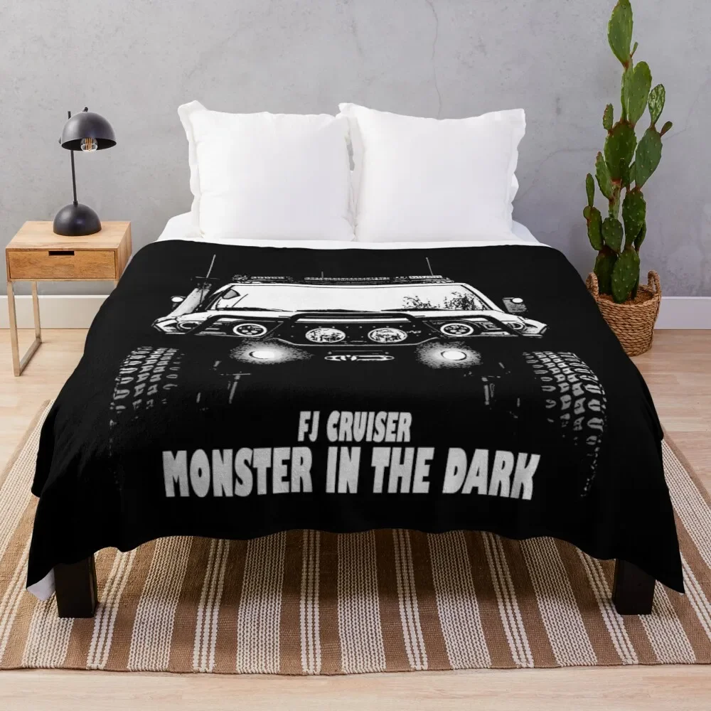 

FJ Cruiser Monster in the Dark Throw Blanket Soft Plush Blanket as Housewarming Gift