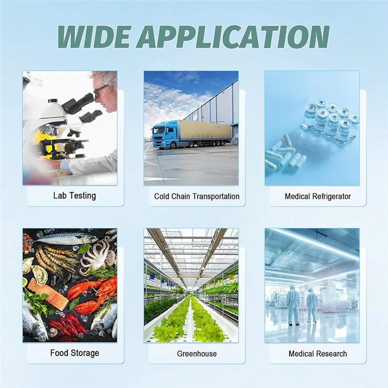 GYTB-Disposable USB Temp Recorder For Refrigerator, 5-Pack Auto PDF/CSV Reporting Functionality