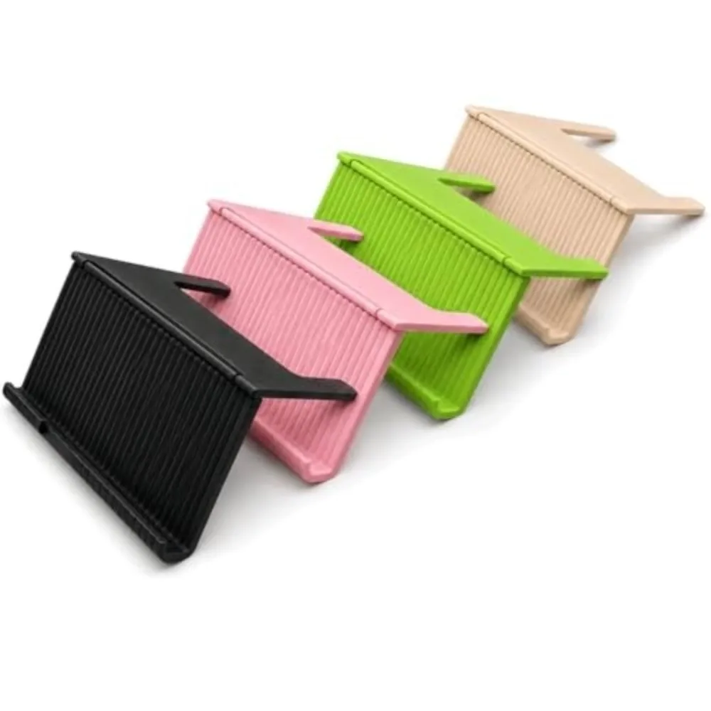 Angled Display Mahjong Card Holder Clip-on Design Multicolor Table Edge Rack Portable Compact Playing Card Stand Desk Play