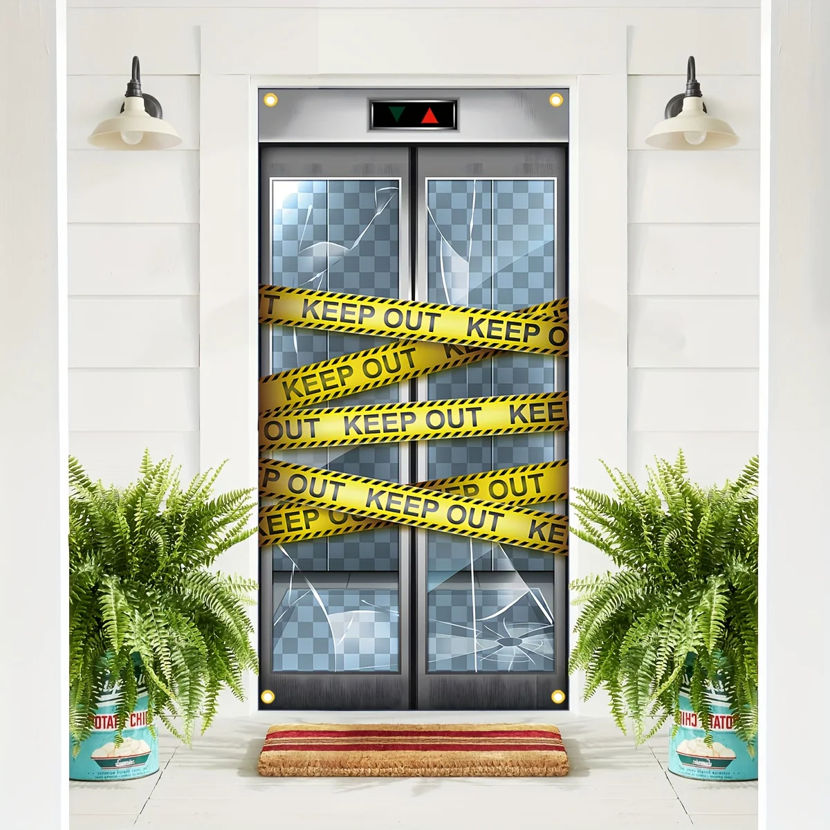 Multifunctional fabric banner, suitable for elevator door coverings - perfect for birthday parties and home decoration