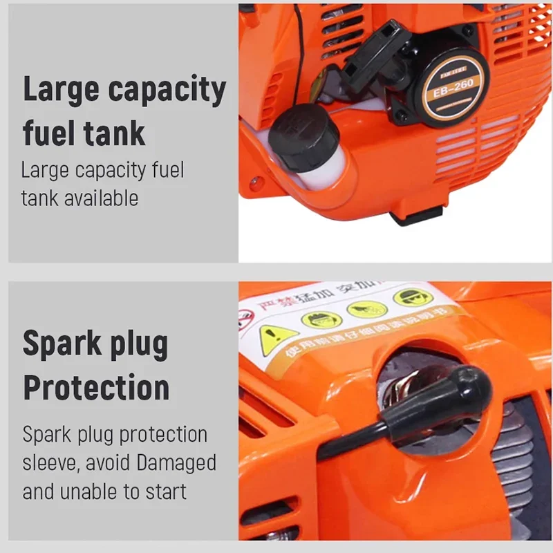 2-stroke Backpack Petrol Blower Gas Snow Blower Petrol Leaf Blower for Driveway and Garden Gas Blower Fan
