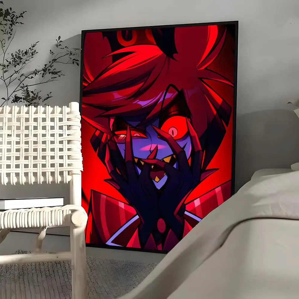 Alastor H-Hazbin Hotel Poster HD Art Sticky Wall Waterproof Home Living Room Bedroom Bar Aesthetic Decoration