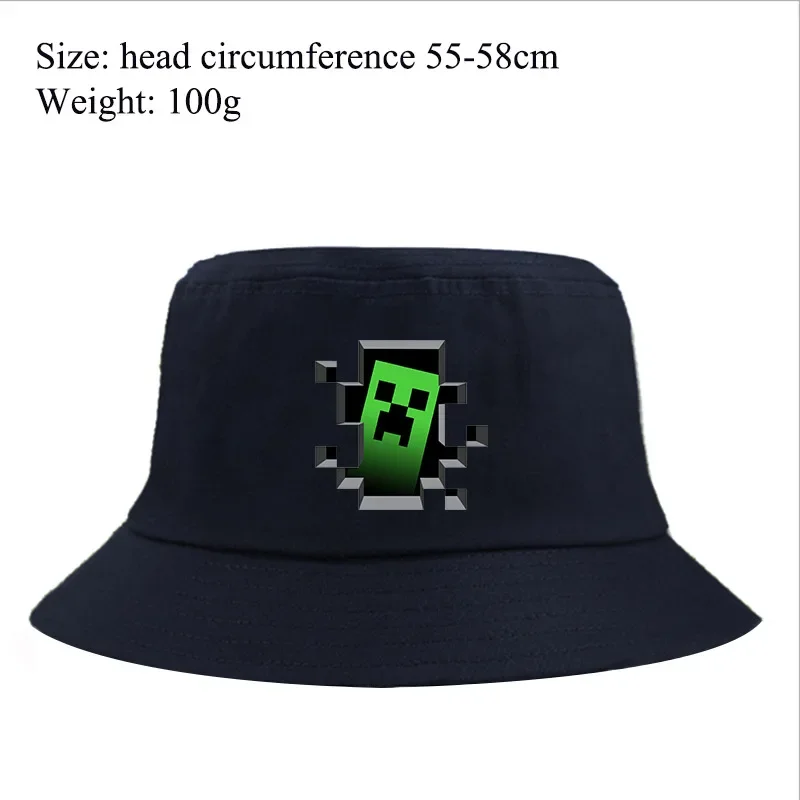 Chapeau imprimé dessin animé My World pour hommes et femmes, bonnets de poisson, casquettes pour cadeaux de Noël, Minecraft Steve, Creeper, Suffolk, automne, hiver, offre spéciale