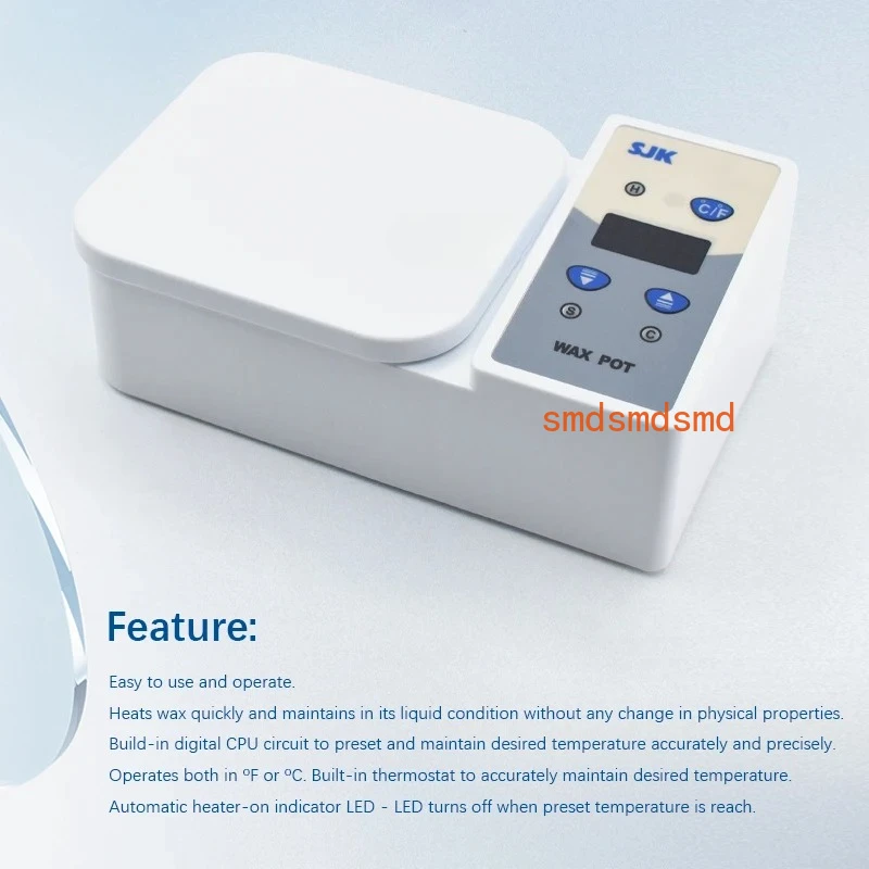 Hot Sale SJK Dental Lab Equipment Wax Heater Pot 4-slot Paraffin Melting Portable Dental Laboratory Equipment