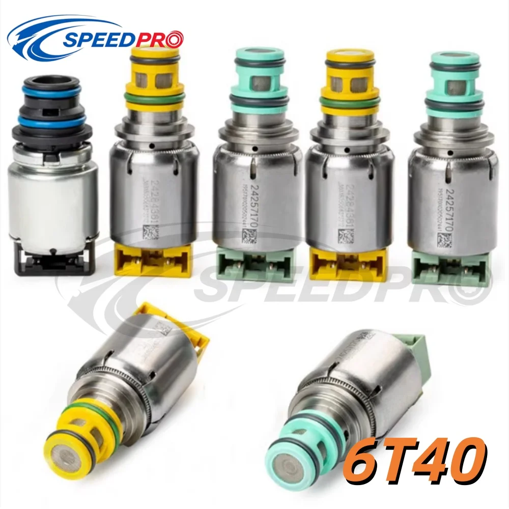 Precision Reinforced 6T40 Color Solenoid High Temperature Resistant Accurate Pressure Control Direct Fit For Buick Chevrolet GF6