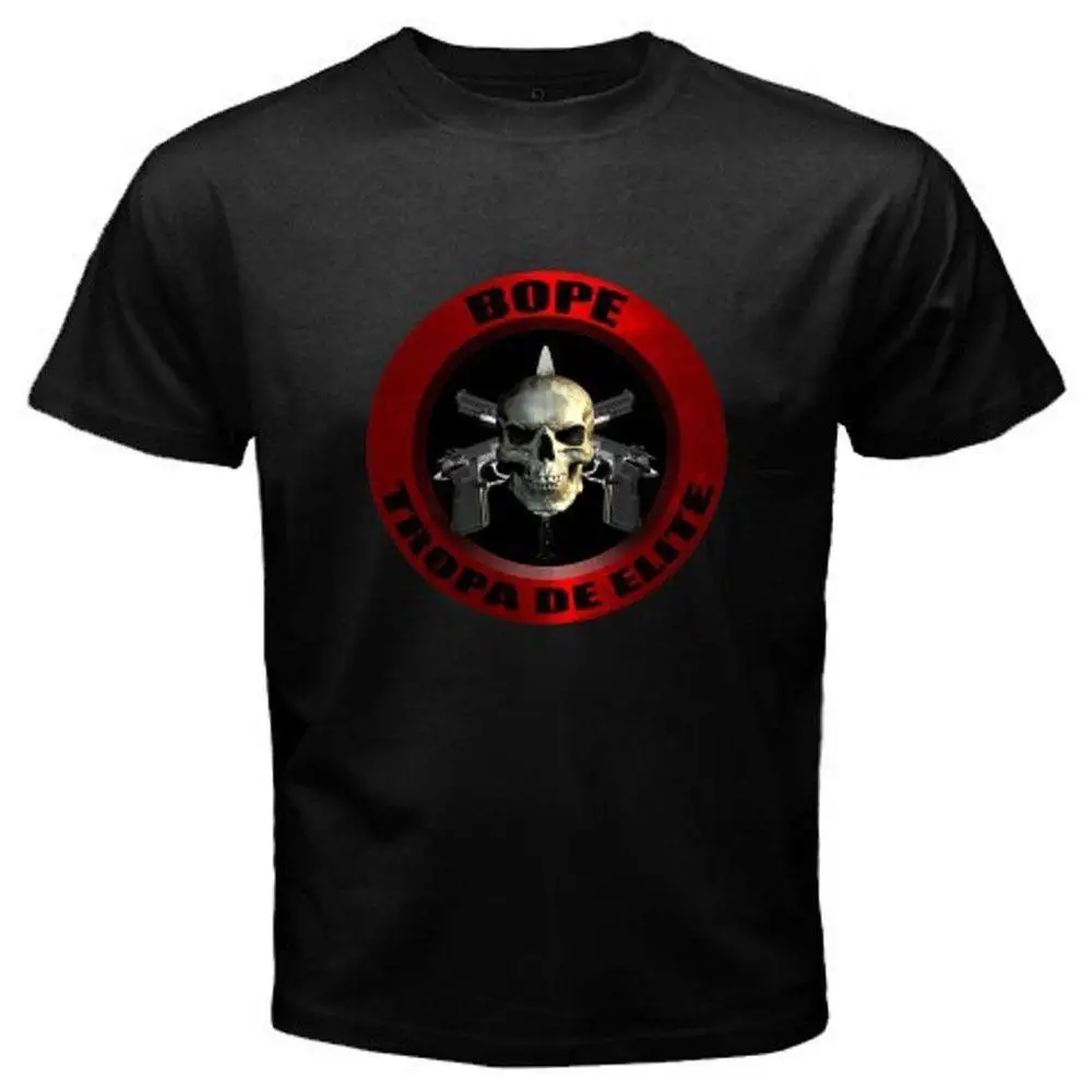 Bope Elite Special Forces Brazil Tropa De Elite Men T-Shirt Short Sleeve Casual Cotton O-Neck Summer Shirts