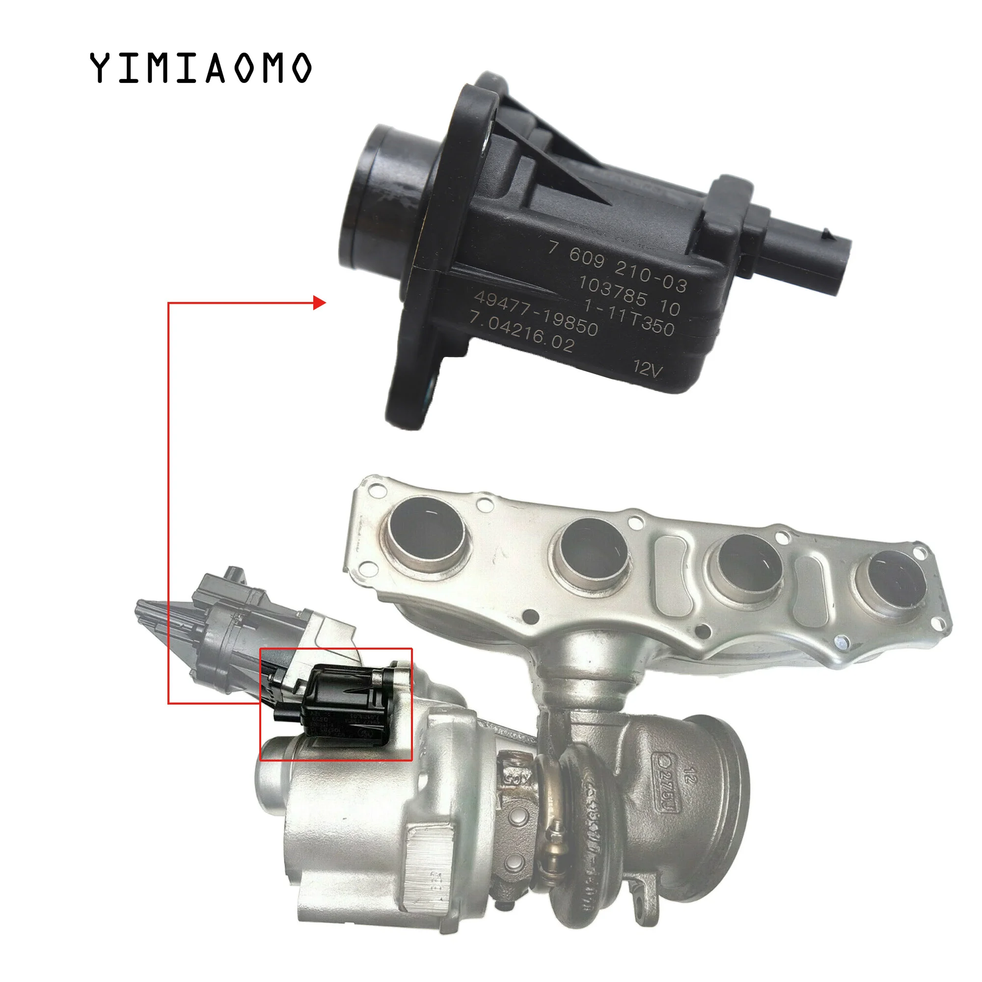 11657609210 Car Engine Turbo Solenoid Valve   For 2.0T BMW F20 F30 F32 F10 X3 X4 X5 Z4 N20 11657609210 49477-19851 70421603