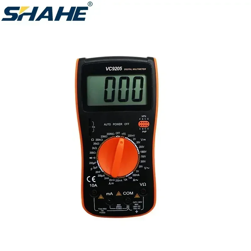 VC9205 Portable AC/DC Ammeter Voltmeter Digital Multimeter Professional Resistance Capacitance Testmeter Handheld