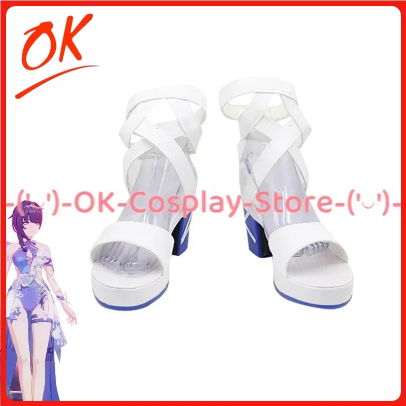

[Customized] Raiden Mei Cosplay Shoes Game Honkai Impact 3 Anime Roleplay Prop Halloween Carnival Party PU Leather Boots