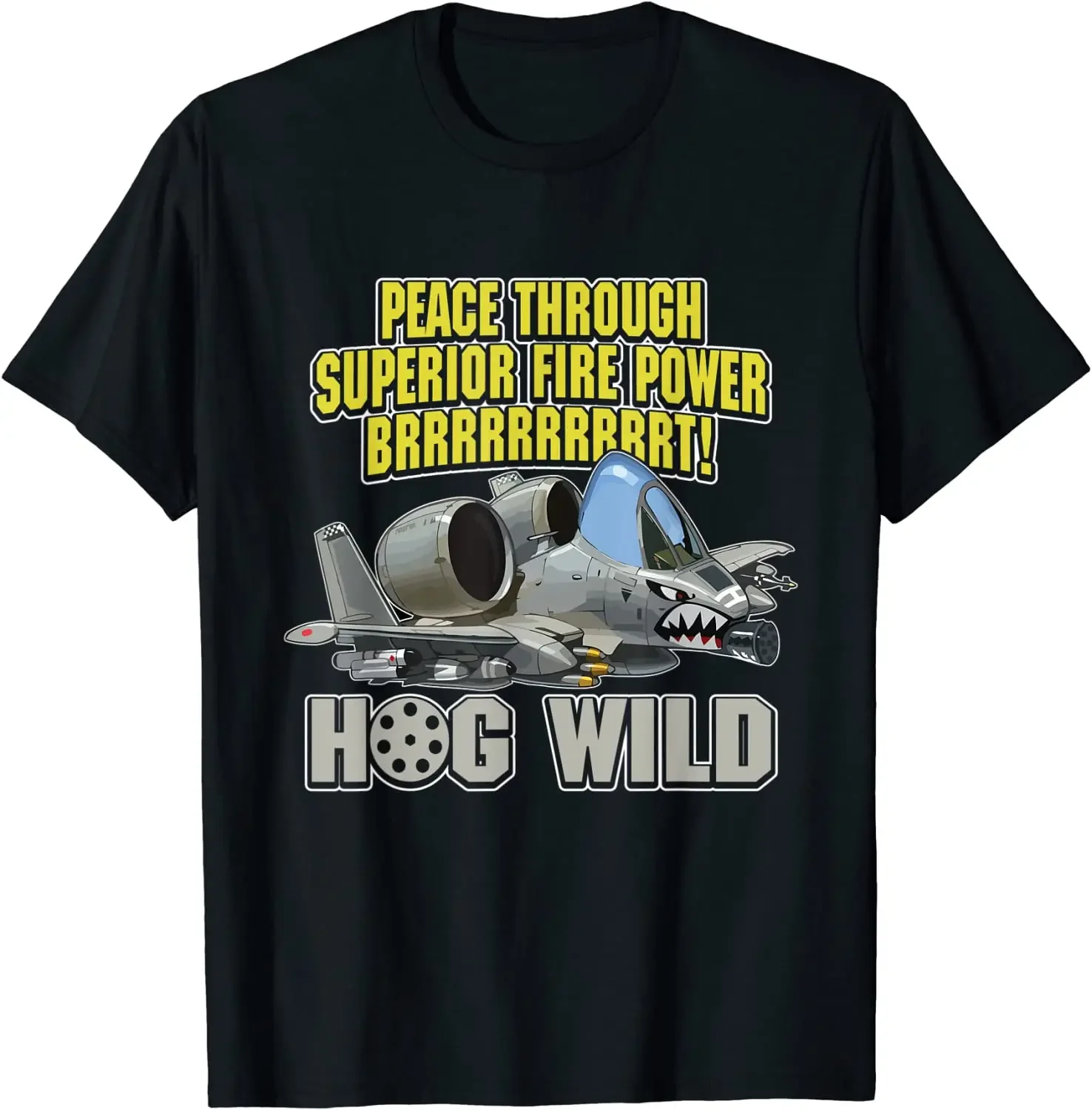 

A-10 Thunderbolt II Warthog Pilot Military Jet Fighter Men T-Shirt Short Sleeve Casual Cotton O-Neck Summer Shirt