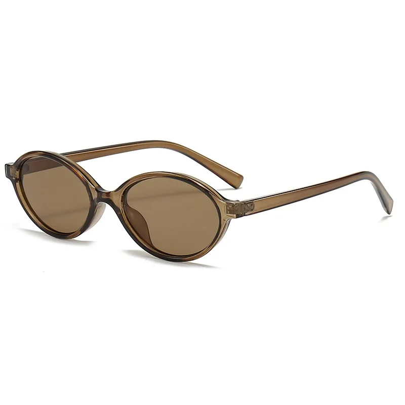 Gafas de sol ovaladas pequeñas de moda para mujer, gafas de sol clásicas Vintage para hombre, gafas de sol UV400 para mujer