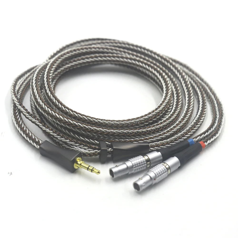 16 Core Single Crystal Copper + Pure Silver Upgrade XLR/3.5/2.5/4.4mm Cable For Focal Utopia ELEAR Headphone
