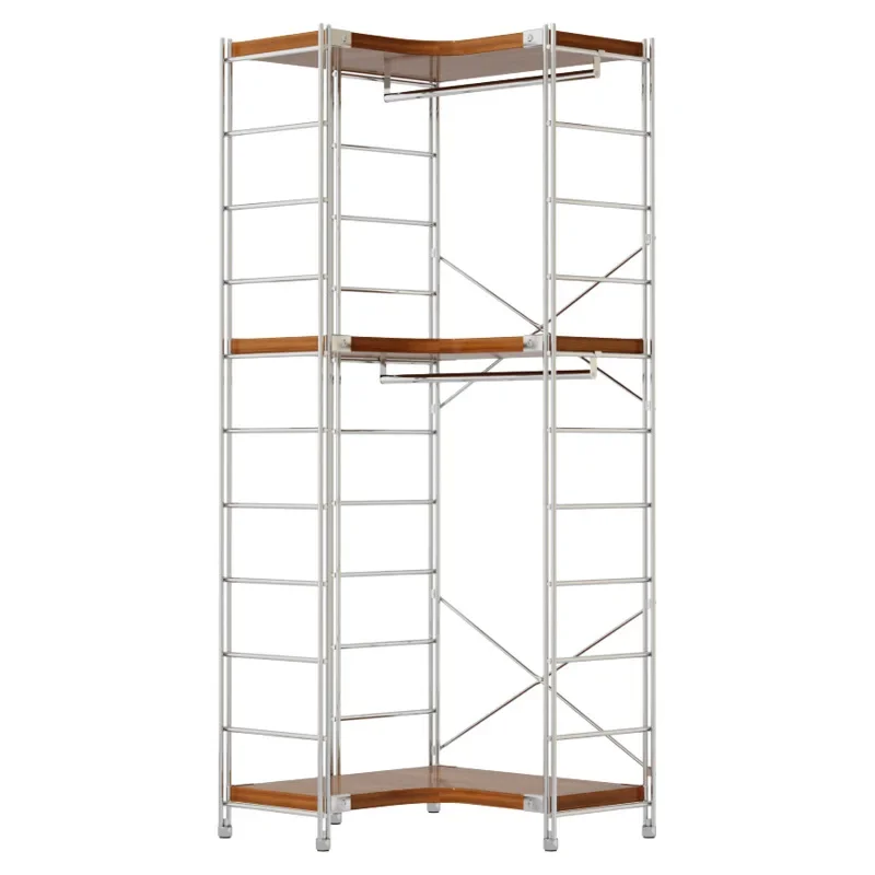 Home Bedroom Corner Coat Rack Open Floor Hanger