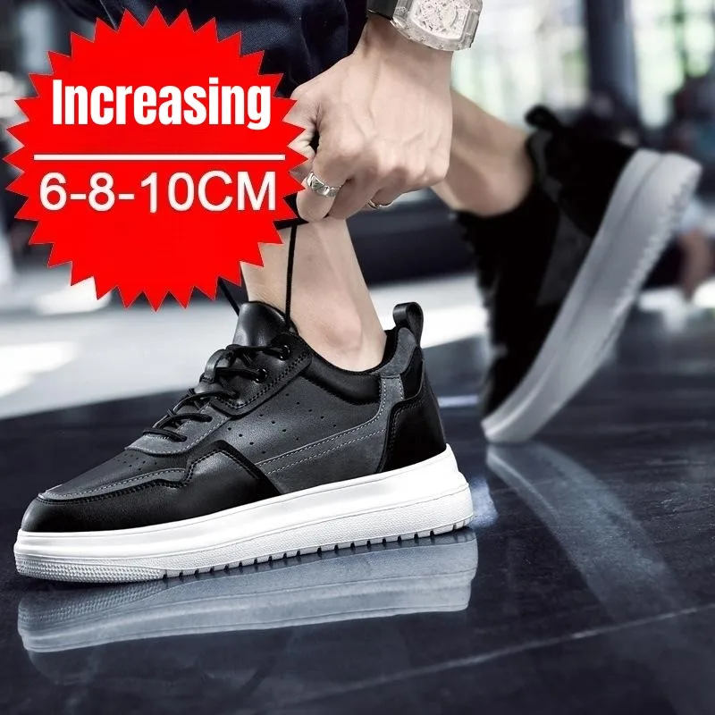 PDEP 2023 New Autumn Invisible Inner Heightening Men\'s Sneakers 10cm Casual Sports Shoes  Korean Zapatillas Tenis Para Hombre