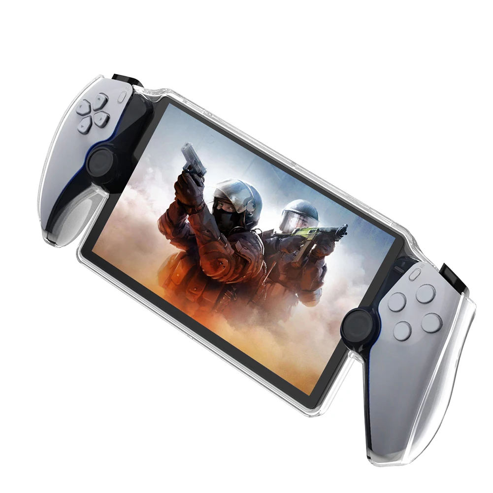 TPU Gaming Console Controller Sleeve Skin Shockproof Transparent Anti-Drop Washable Anti-Fingerprint for Sony Playstation Portal