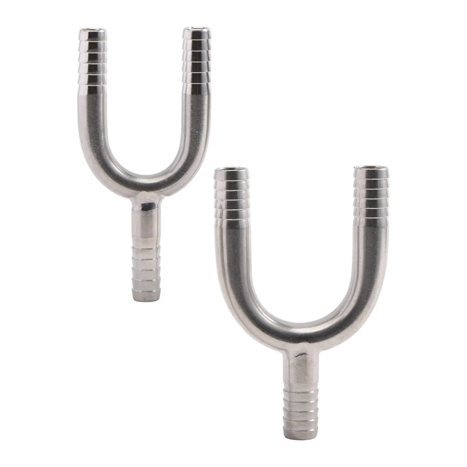 Stainless Steel Beer Dispenser Connector Y Shaped 3 Way Hose Barb Fitting Tubing Joint Adapter for Home Brewing Kegs