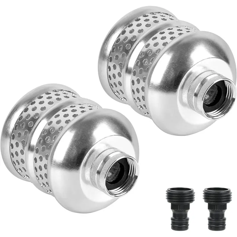 A93E-Rustproof Aluminum Diffuser 1Set Bubbler Sprinkler Heads, 3/4 Inch Internal Thread Flood Nozzle For Yard, Garden
