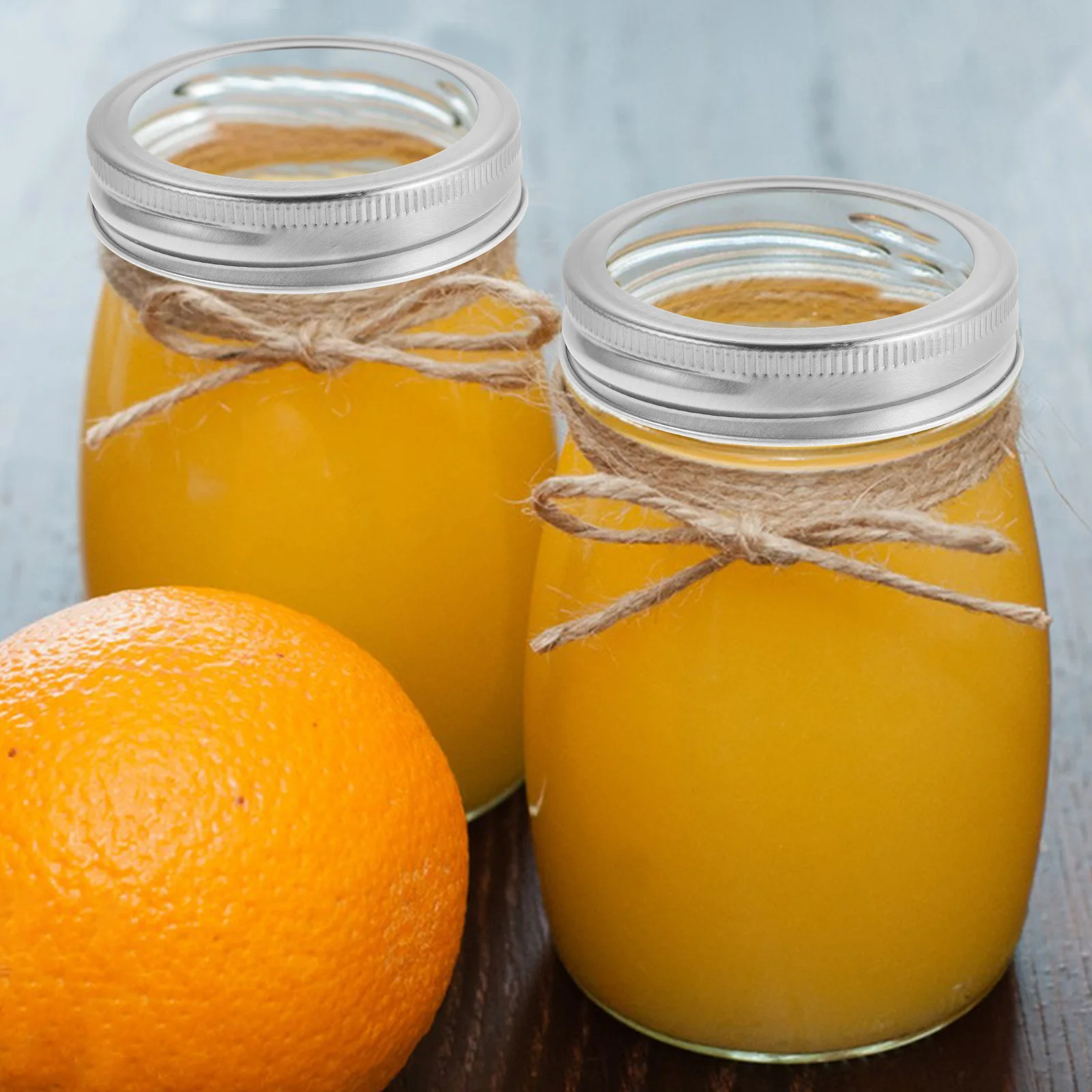 

24pcs Mason Jar Lids Tinplate Wide Mouth Canning Rings Reusable For Jams Fruits Vegetables Storage Lid Sealing Supply Kitchen