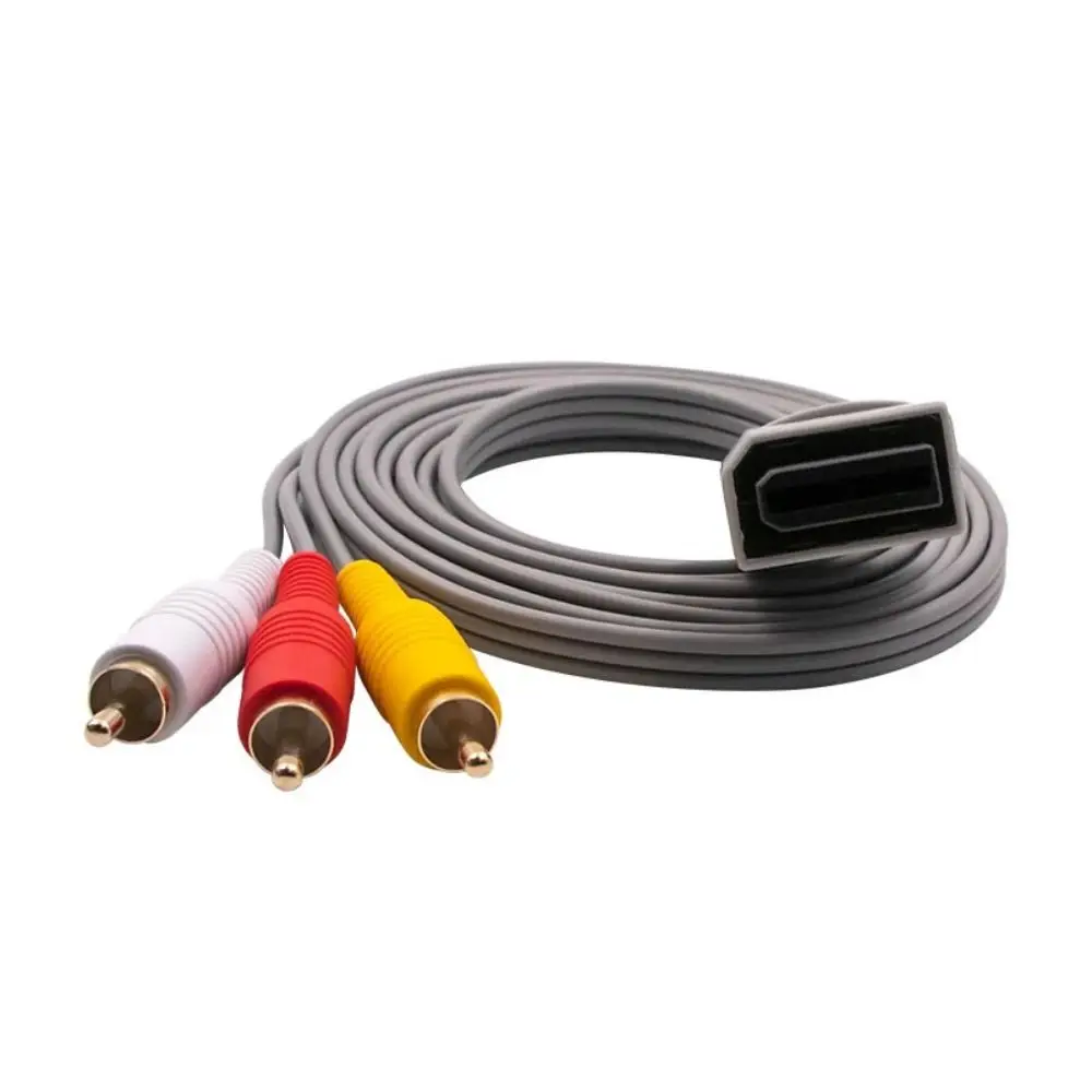 3 in 1 Audio Video AV Adapter Universal Multifunctional AV Cable for Wii Wii U 1.8m Fast Charging Audio Video TV Connector Cable