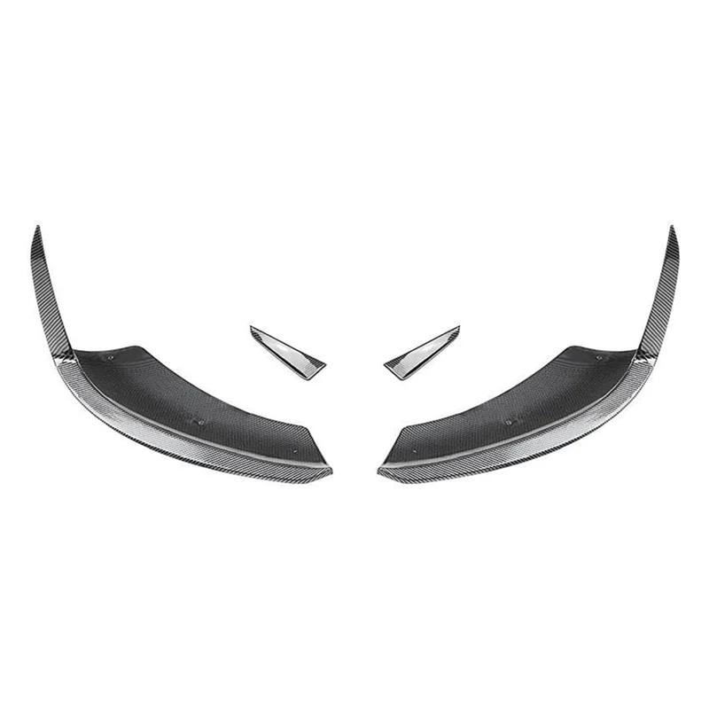 

For Mercedes-Benz A-Class W177 2023+ Carbon Fiber Front Bumper Lip Angle Diffuser Protect With Side Splitter Spoiler Replacement