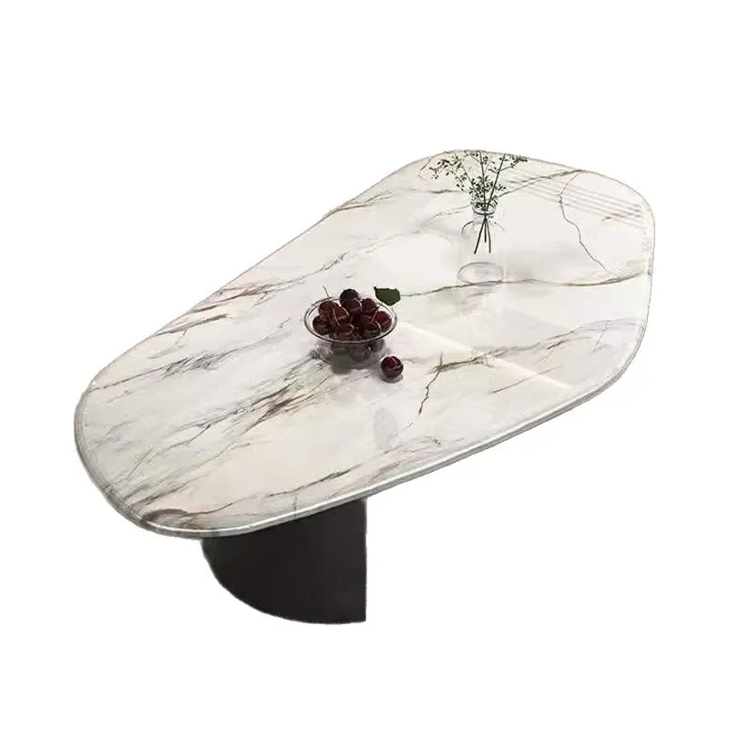 Modern Marble Coffee Table Irregular Shape Light Luxury Italian Design Small Living Room Furniture Creative Home Decor