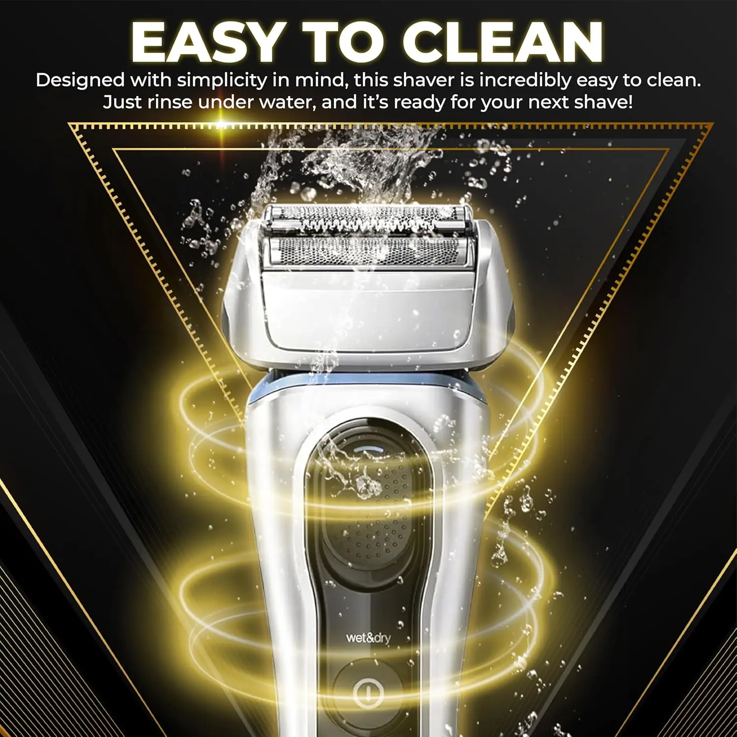 Braun S8 Premium Shaver Head Replacement for Model 8370Cc - Improved Cutting Efficiency & Smooth Shaving Experience - Image 3