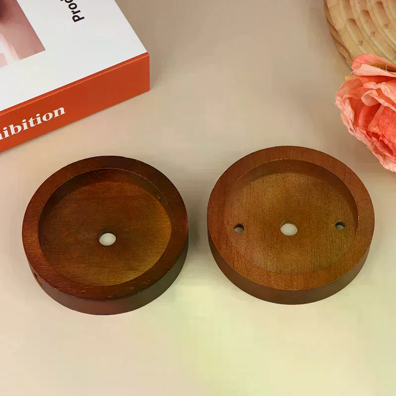 Wood Lamp Base Modern Ceiling Plate Wooden Ceiling Holder Pendant Lamp Fitting Chandelier Base DIY Lighting Accessories 10/12cm