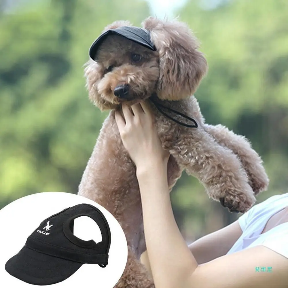 High-quality Ear Holes Pet Baseball Hat Cat Dog Adjustable Pet Visor Hat Outdoor Pet Casquette