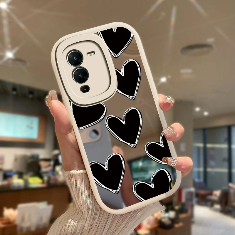Luxury Makeup Mirror Case For Vivo V25E V25 Pro V27 V72E Shockproof Cover For Vivo V23 V23E V27 V27E S1 Pro S12 S15 Phone Case