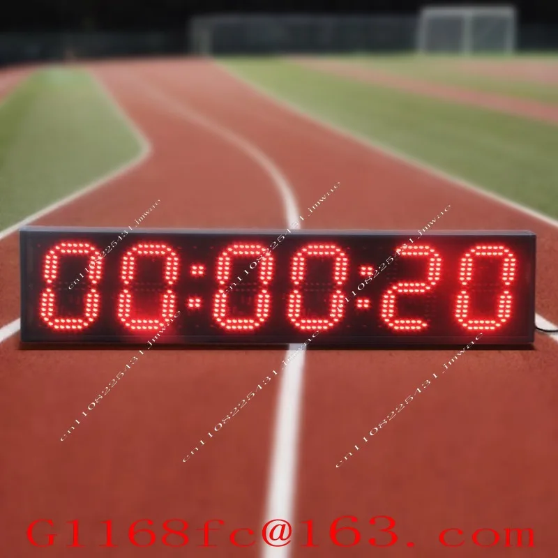 Track and Field Timer Double Side Display Light Emitting Diode Digital Timing Marathon Clock