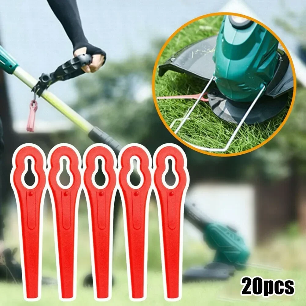 Imagem -06 - Lâminas de Cortador de Grama Plástico Substituir Substituição Conjunto Trimmer 20 Peças Lâmina sem Fio para Einhell Grama Prático Nova Marca Durável