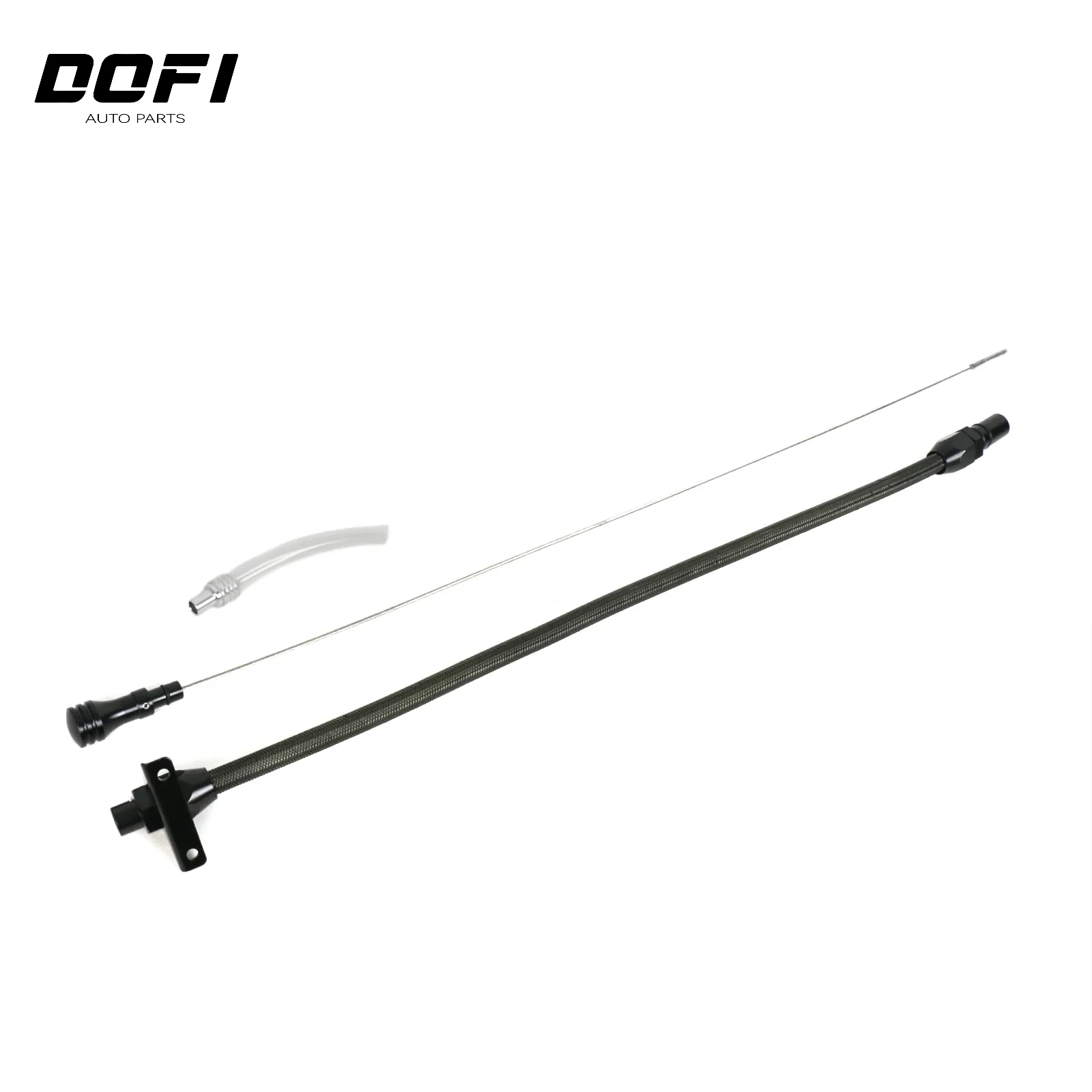 

Firewall Mounted Transmission Stainless Steel Oil Dipstick-Compatible For GM 4L80E Dipstick Transmission LS LS1 LS3 LS6 LSX