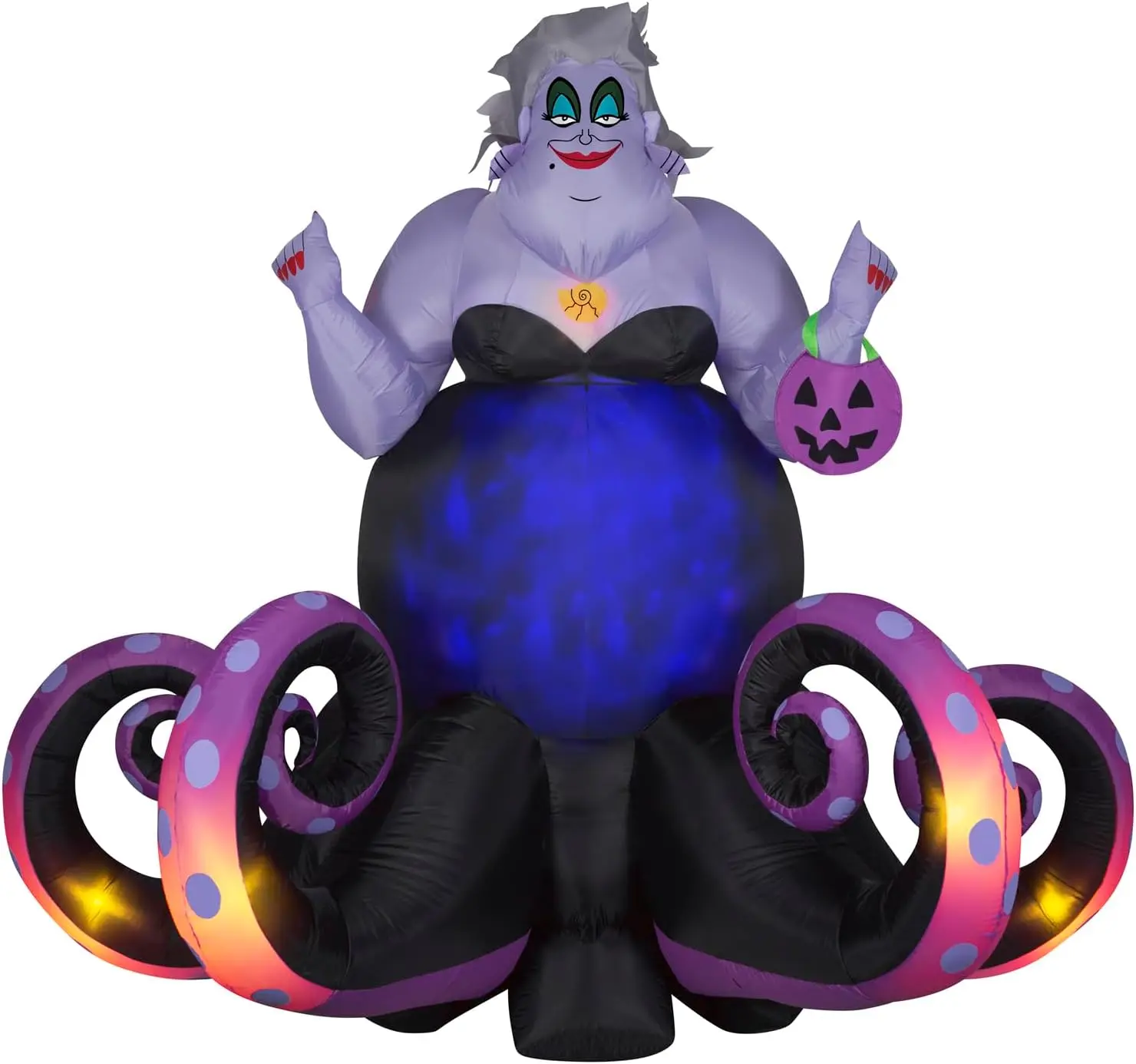 6 ft Tall Animated Projection Airblown Ursula