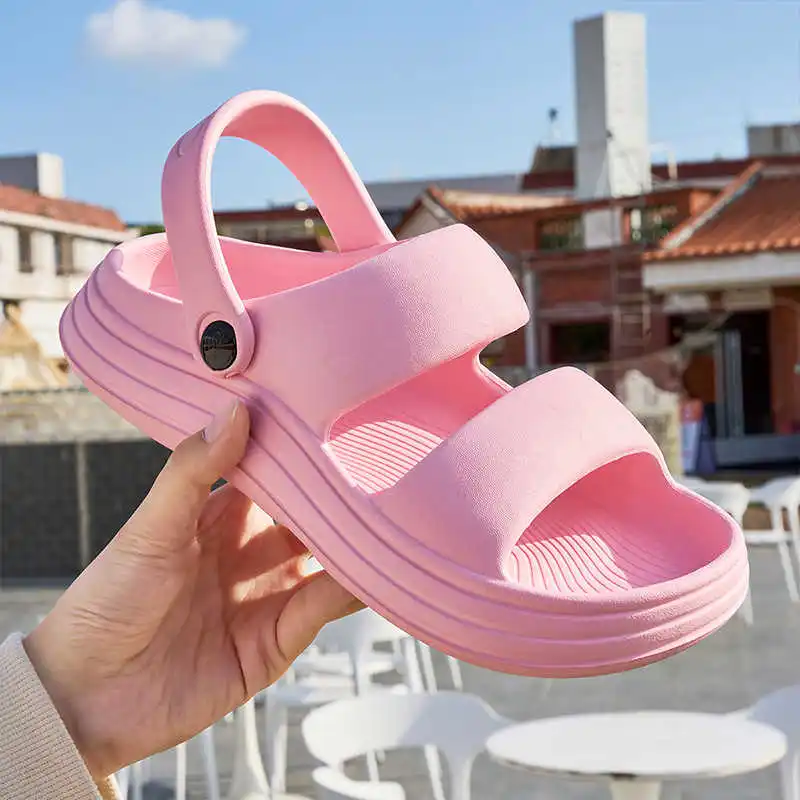 Autumn-spring With Strap Anti-slip Slipper Footwear Women's Sandal Shoes Sneakers Sport Loffers Cuddly Traning Krasovki