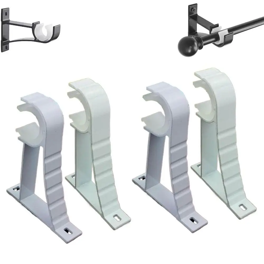 جديد واحد شنق قضيب الستارة حامل سبائك الألومنيوم الثقيلة الرومانية قضيب قوس الستار تحديد خطاف مشبك أدوات الكمبيوتر نافذة #1