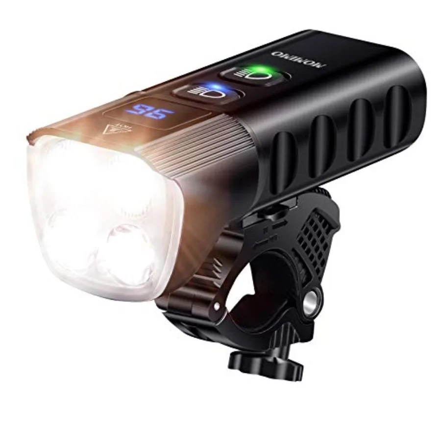 

Bike Light Front, Super Bright 1500 Lumens USB Rechargeable Bicycle Headlight with IP65 Waterproof and 13 Lighting Modes Bicycl