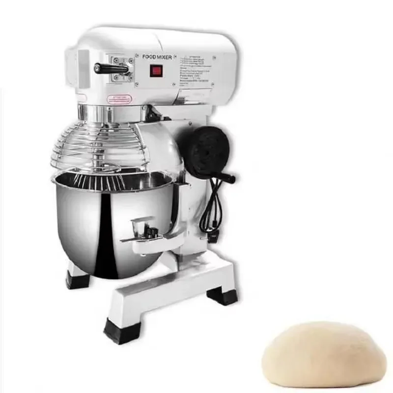 30L Commercial Planetary Mixer Stainless Steel Electric Dough Kneading Machine for Bakery Flour Food Mixing 220V Industrial