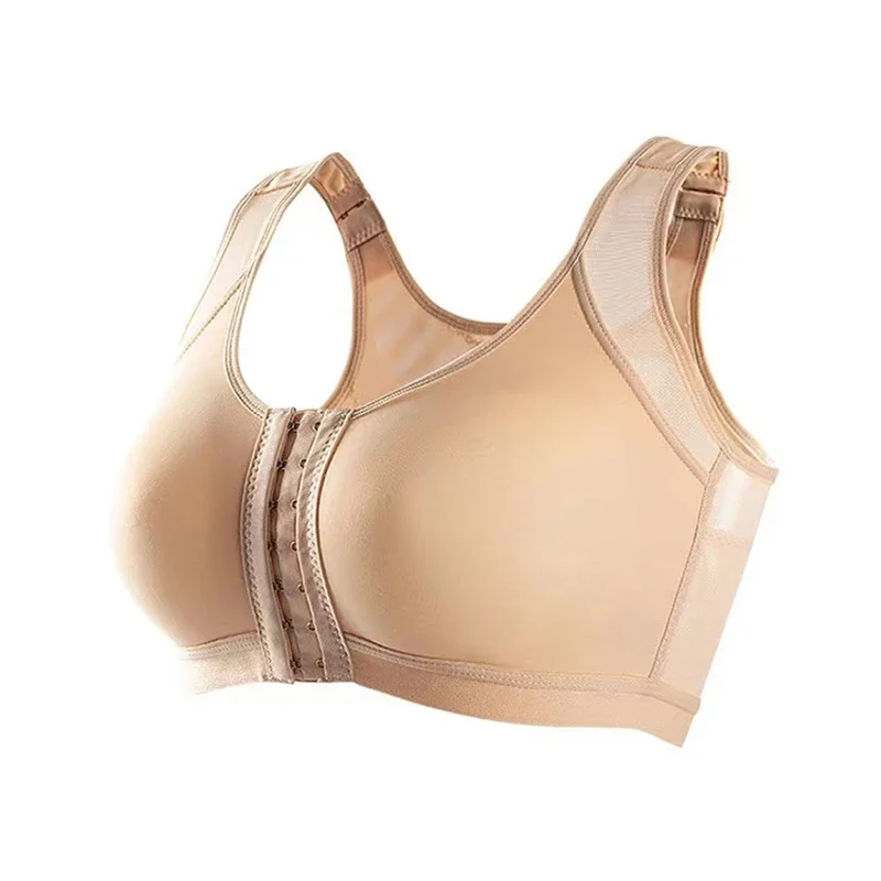 

Женский спортивный удобный бюстгальтер с застежкой спереди, женский дышащий бюстгальтер без косточек в европейском и американском стиле