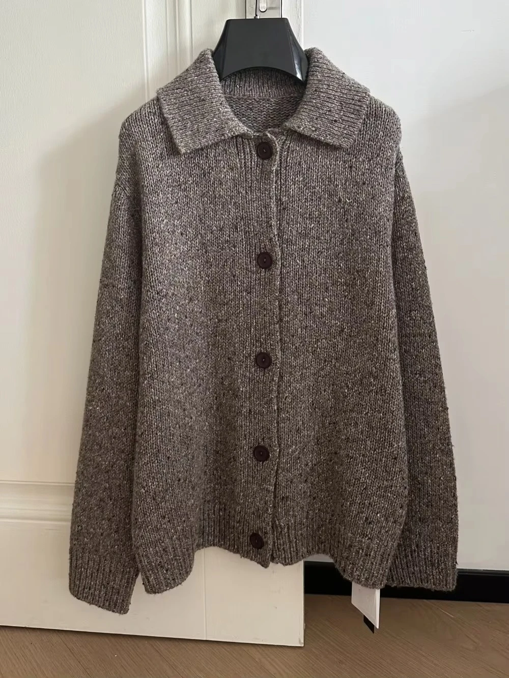 100% Cashmere Yarn Cardigan Women Sweater