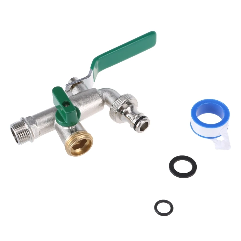 

Модернизация садового крана с двойным выходом воды из нержавеющей стали, садового шланга