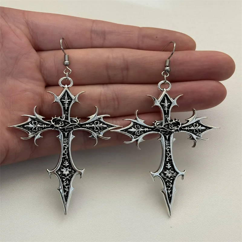 Персонализированные серьги с кроссом, экстравагантный стиль