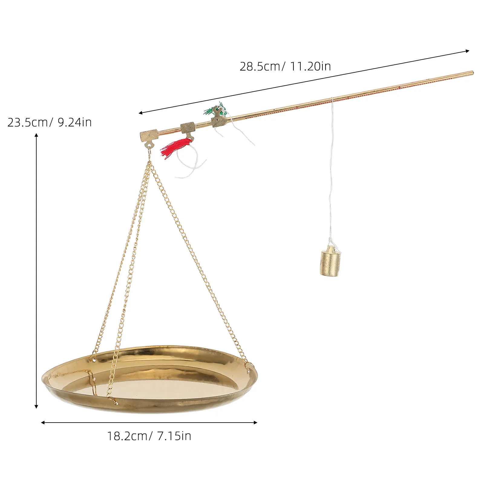 Vintage Brass Scale Portable Precision Balance for Home Lab Kitchen Jewelry Coins Herbs Spices Food Weighing Small Copper Scale