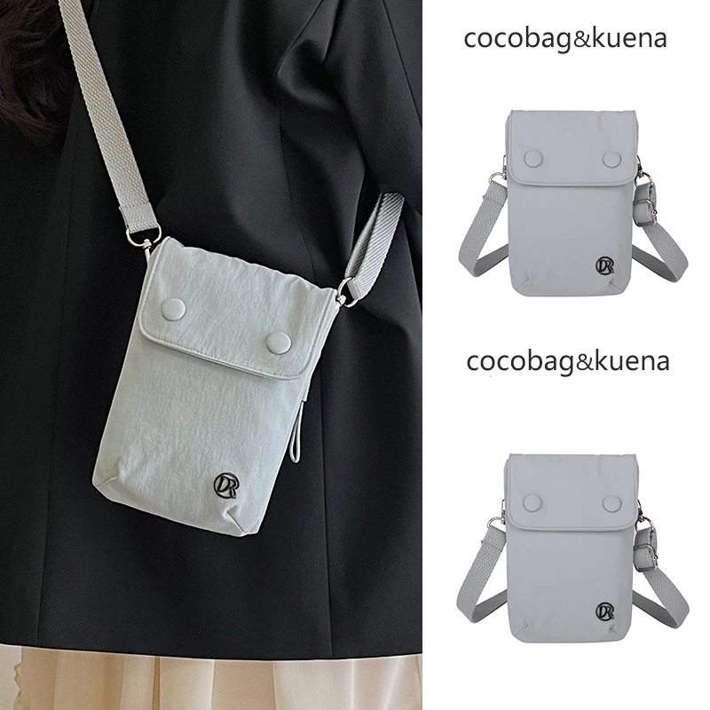 サマーカジュアルファッションナイロン生地クロスボディバッグ レディースシンプル携帯電話バッグ BAG & KUENAブランド 2025新作