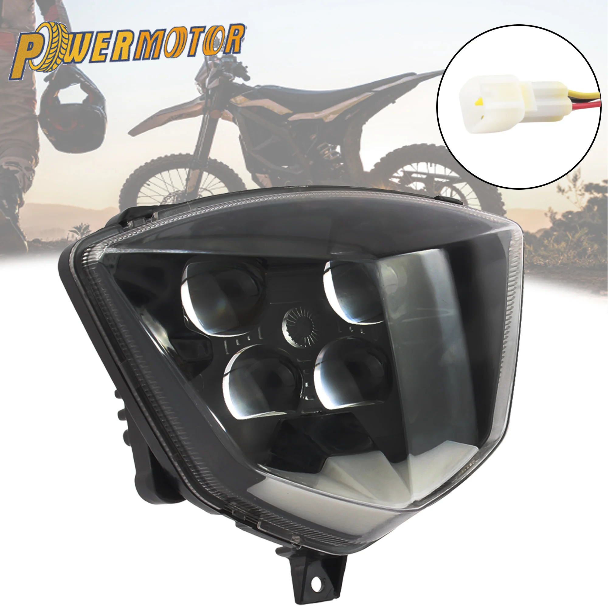 

Motorcycle Accessories Headlight For Gas Gas EC 250 250F 300F EX 300 350F 450 2021-2023 Enduro Motocross Headlamp 4 Beads Wick