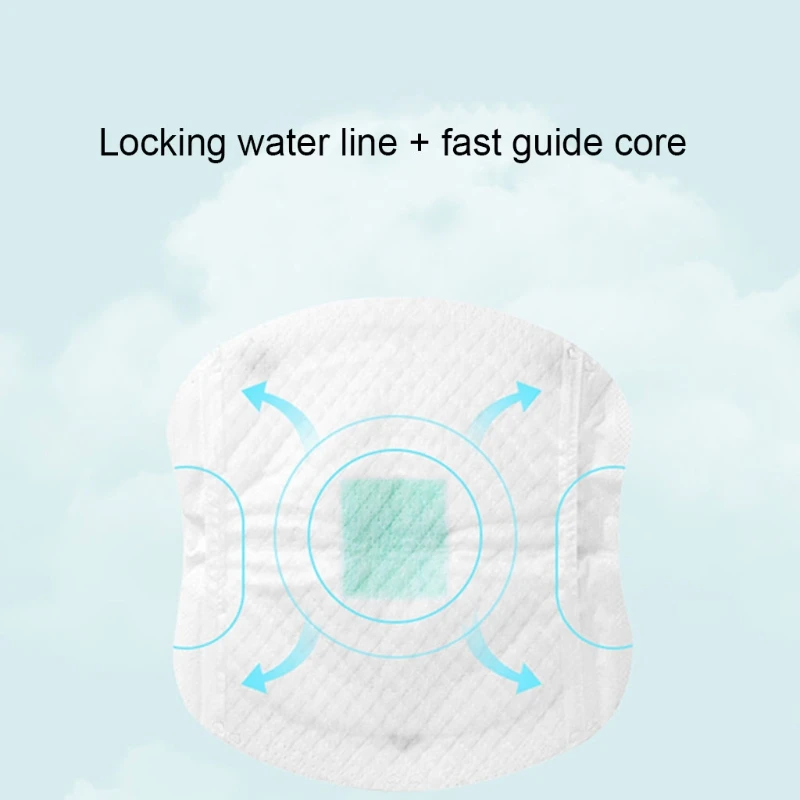 97BE Almohadillas transpirables antidesbordamiento para lactancia, almohadilla antigalactorrea desechable