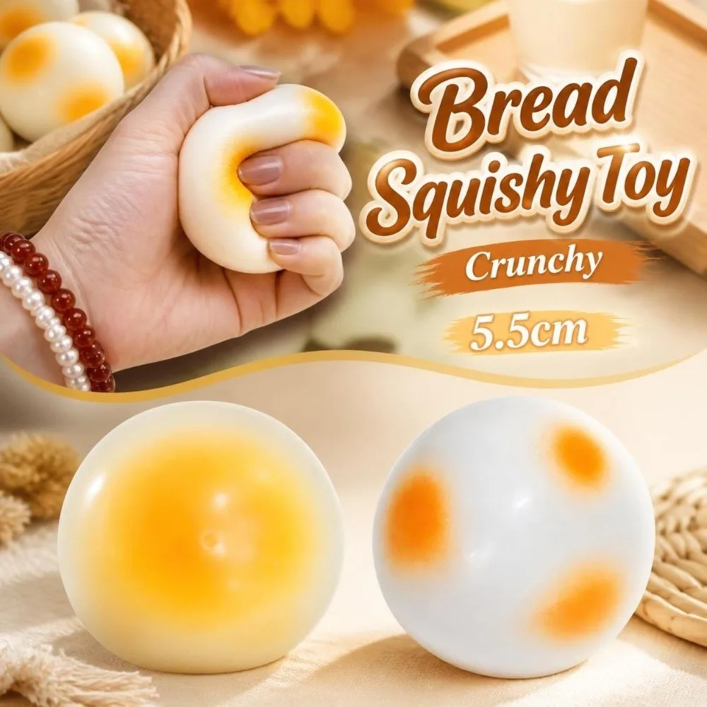 Crunchy Simulated Bread Squeeze Sound Effects Moldable Crackling Bread Squishy Soft Hand Relax TPR Fidget Children's Gifts