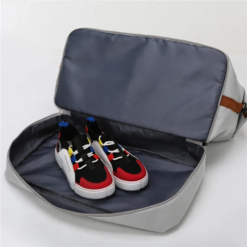 Borsa da viaggio Uomo Donna Bagaglio a mano di grande capacità Separazione asciutta e bagnata Borsa da fitness sportiva Pacchetto da viaggio per brevi distanze