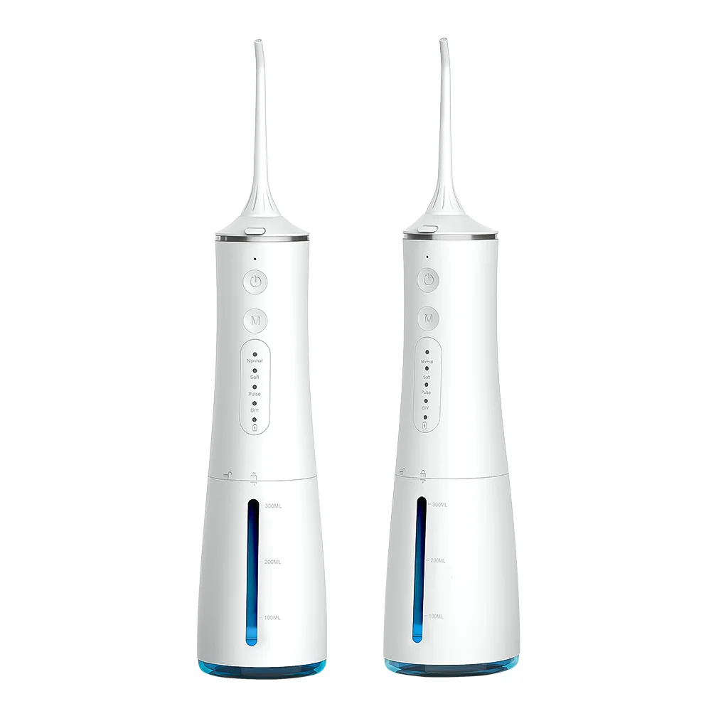 IPX7 Dental Care Irrigator 4 Modes Dental Flosser Cordless Water Flosser With 4 Nozzles
