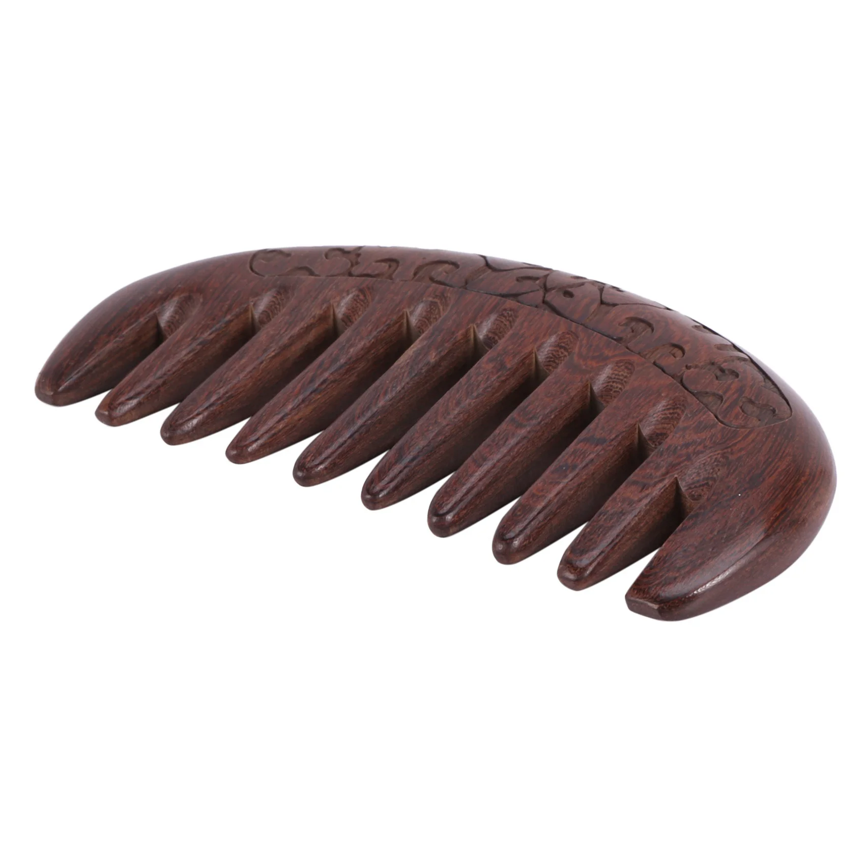 TAIGH-2X Wood Comb Wooden Hair Comb Natural Comb-Anti Static Massage Through The Comb (Flower-Wide Tooth)